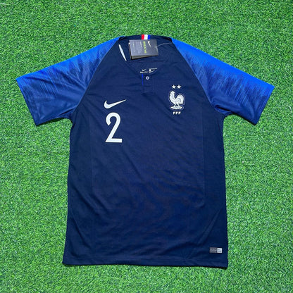 France World Cup 2018 Benjamin Pavard Final Retro Football Jersey