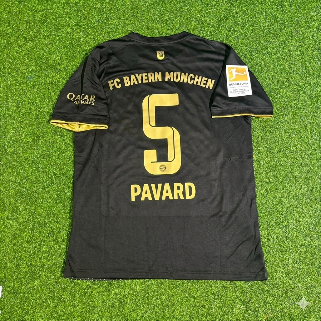 Benjamin Pavard Bayern Munich 2021-2022 Away Football Jersey Kit