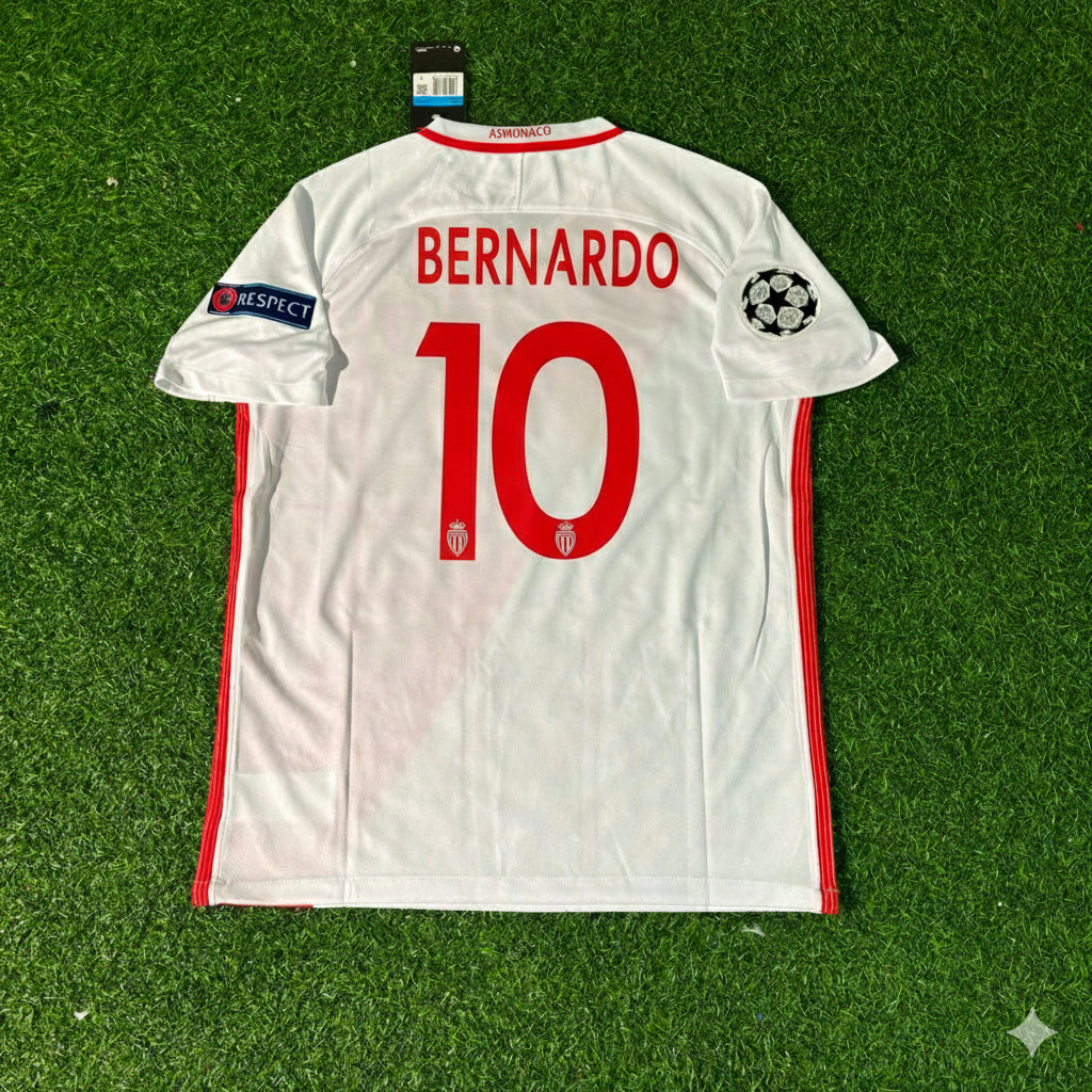Bernardo Silva Monaco 2016/17 Champions League Retro Football Jersey