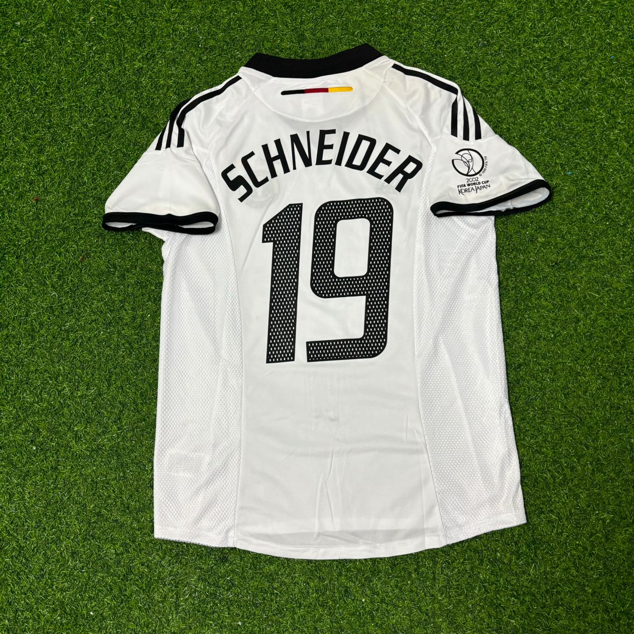 Germany World Cup 2002 Bernd Schneider Deutschland White Retro Football Jersey