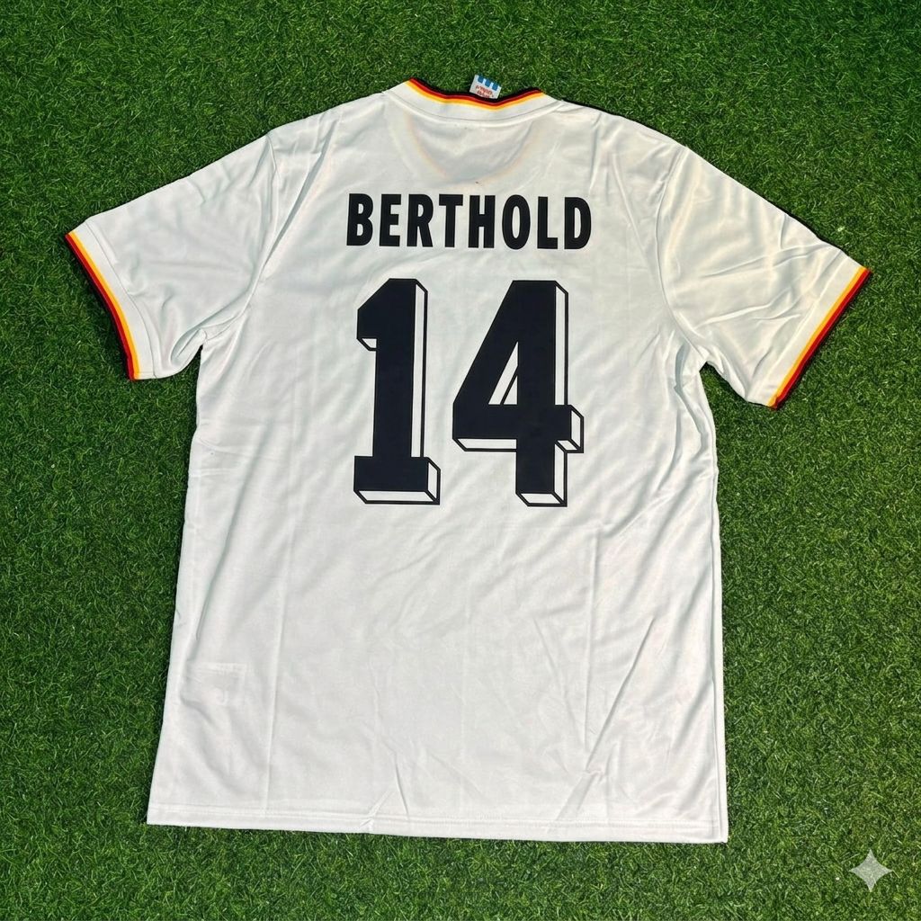 Thomas Berthold #14 Deutschland 1986 World Cup Retro Wein