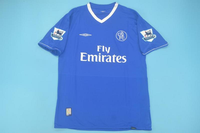 Chelsea Frank Lampard 2003 2005 Season Home Navy Blue Retro Jersey Trikot Soccer Kit