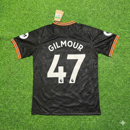 Billy Gilmour 47- Chelsea 2019/2020 Away Black Retro Football Jersey Collection