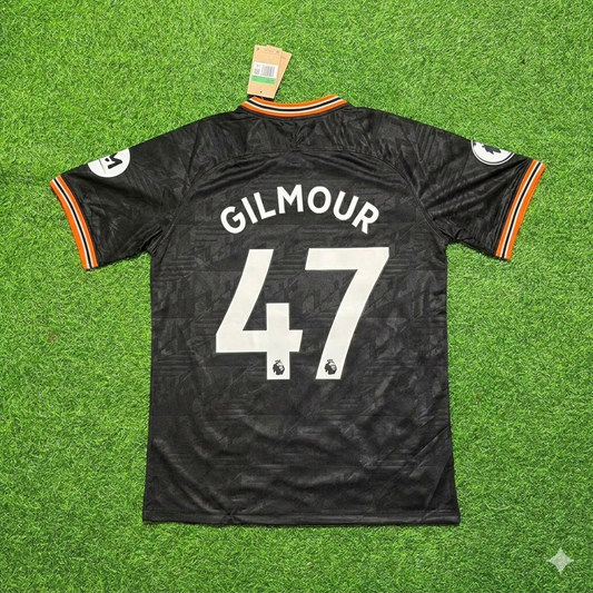 Billy Gilmour 47- Chelsea 2019/2020 Away Black Retro Football Jersey Collection