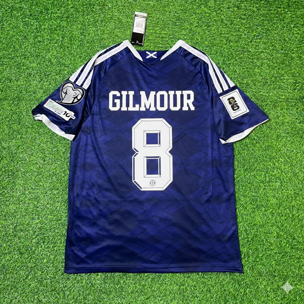 Scotland World Cup 2026 Billy Gilmour Football Jersey Kit