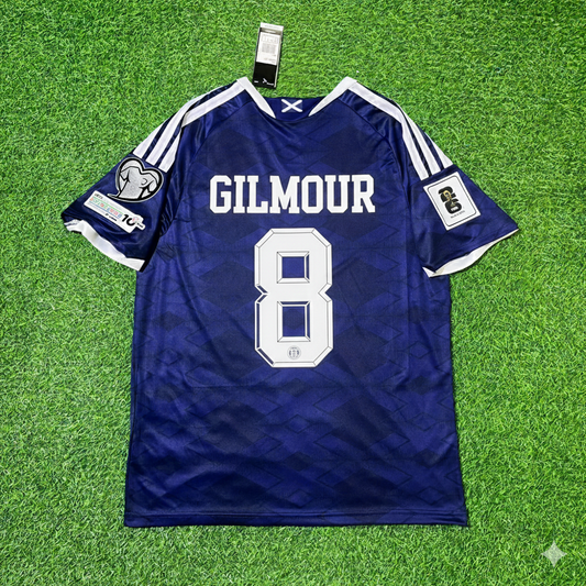 Scotland World Cup 2026 Billy Gilmour Football Jersey Kit
