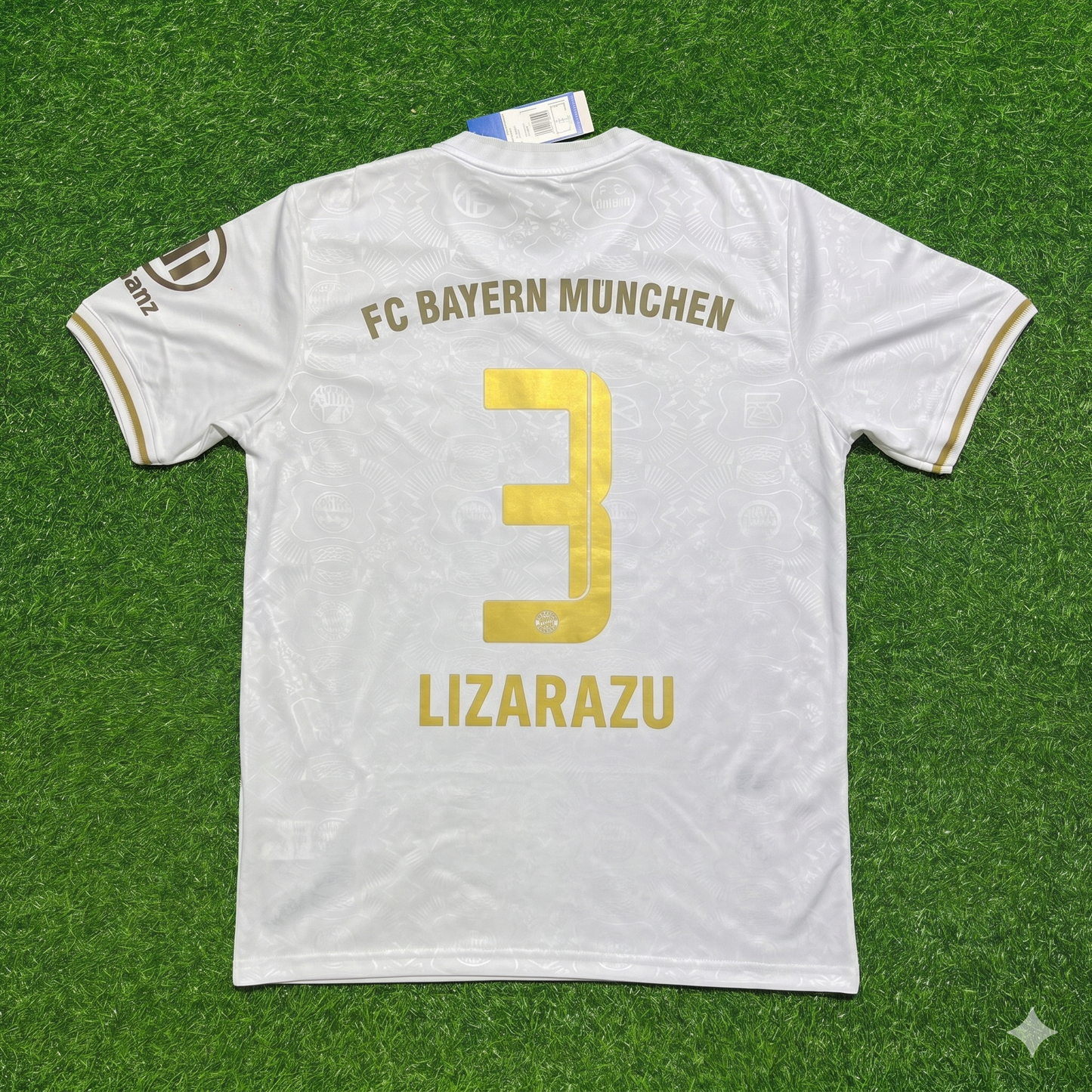 Bixente Lizarazu #3 FC Bayern München 125 Years Anniversary Special-Edition White Football Jersey