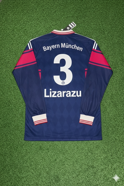 Bixente Lizarazu FC Bayern München 1997/98 Saison Langarm Heim Retro