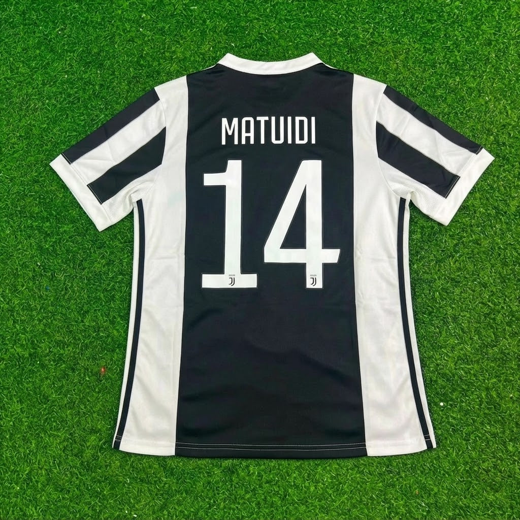 Blaise Matuidi #14 Juventus 2017-2018 Retro Football Jersey Paradise Edition