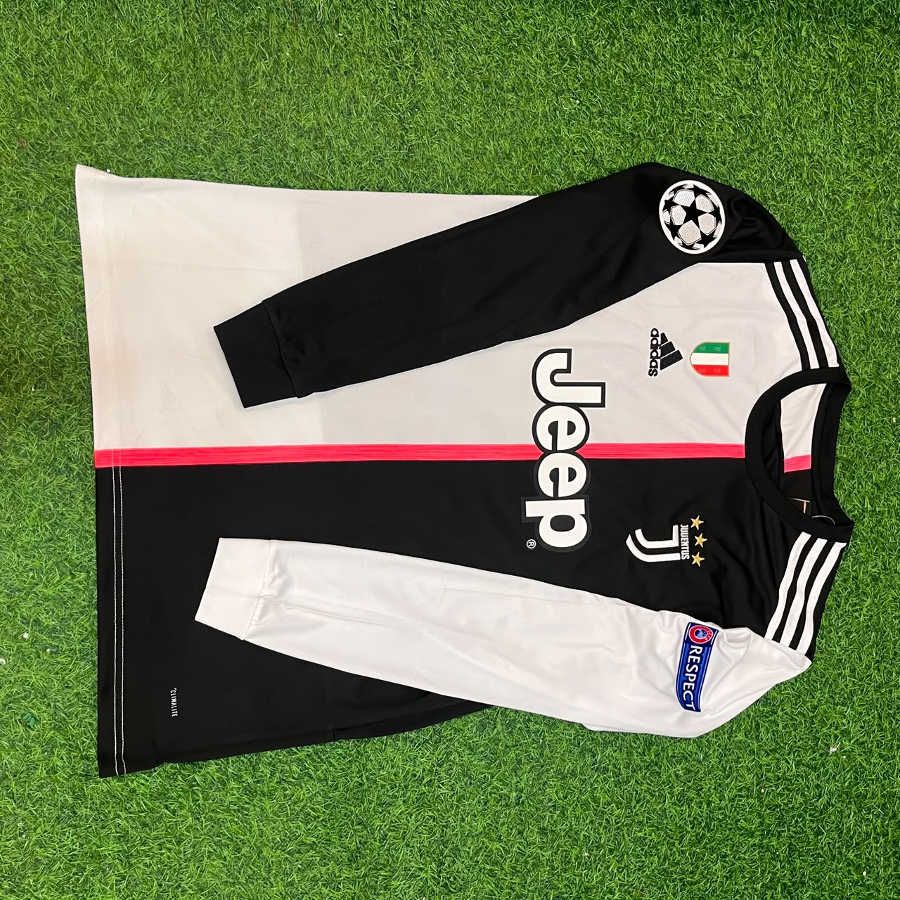 Blaise Matuidi 14- Juventus Long Sleeve 2019 2020 Retro White Black Football Jersey