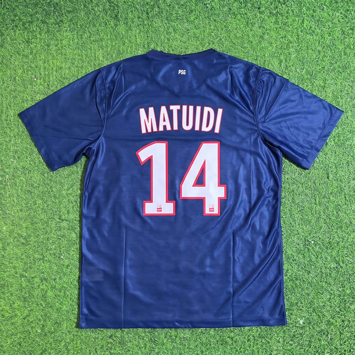 Blaise Matuidi #14 PSG 2012/2013 Season Home Blue Retro Football Jersey Trikot Maillot