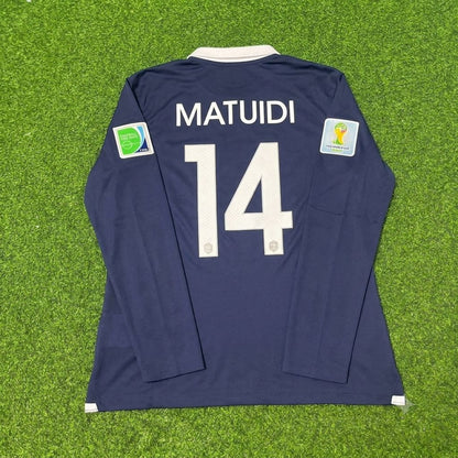 France World Cup 2014 Blaise Matuidi #14 Long Sleeve Football Jersey