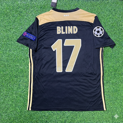 Daley Blind Ajax 2018 2019 Champions League Black Retro Football Jersey Kit