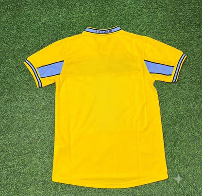 Lazio 1998-2000 Yellow Retro Football Jersey Kit