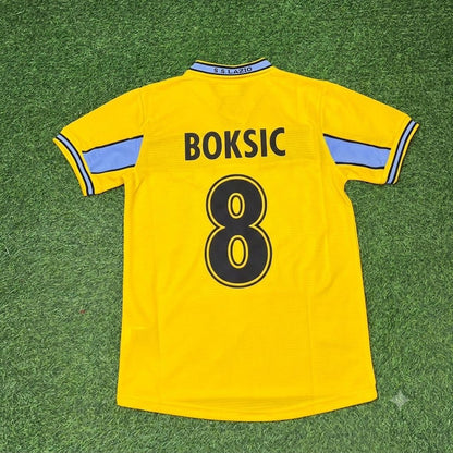Alen Boksic Lazio 1998-2000 Yellow Retro Football Jersey Kit