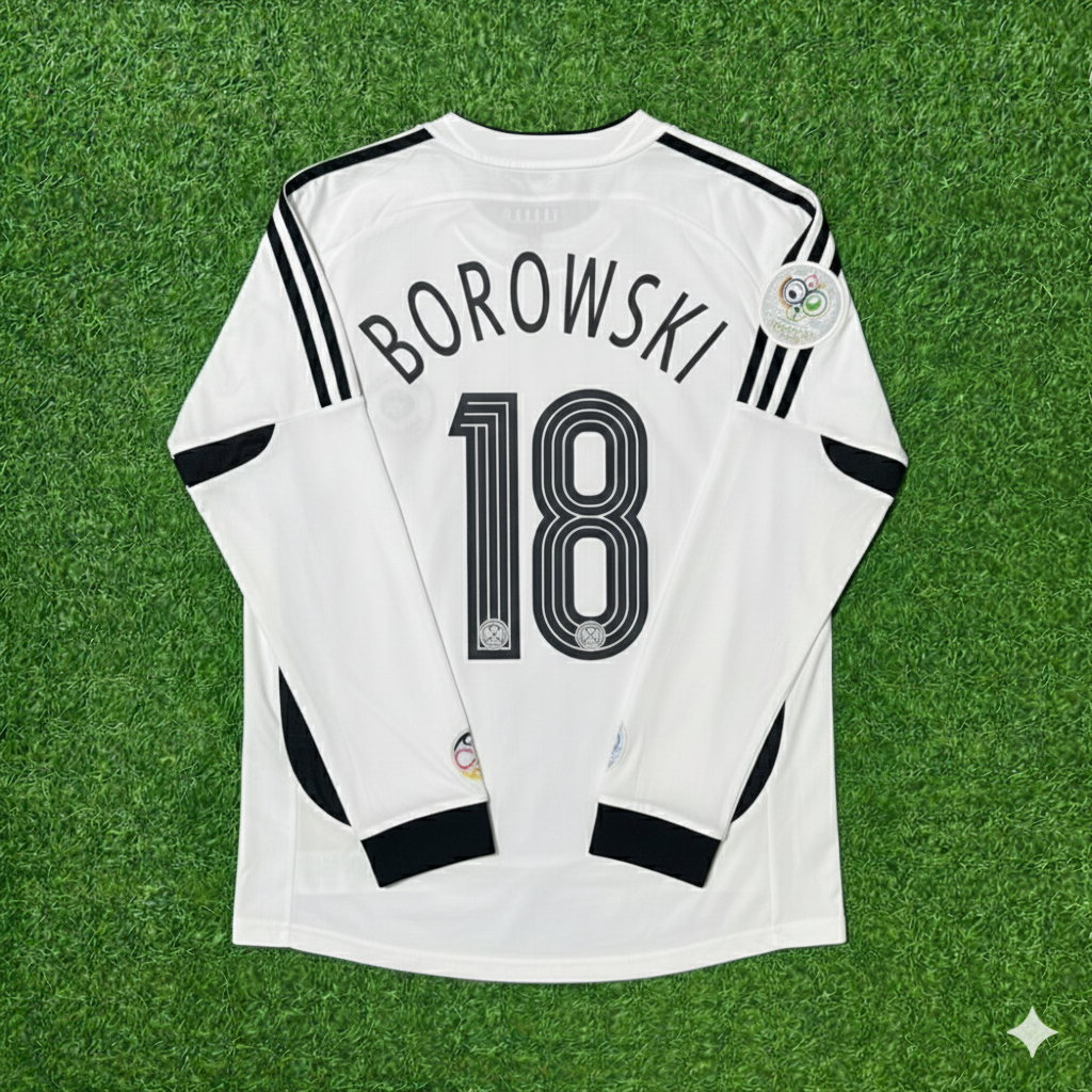 Germany World Cup 2006 Tim Borowski Long Sleeve White Football Jersey