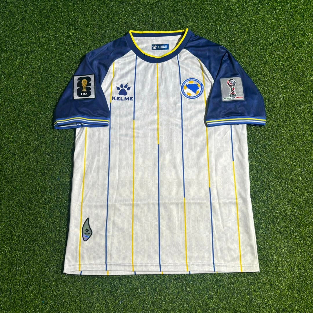 Bosnia and Herzegovina World Cup 2026 White Football Jersey