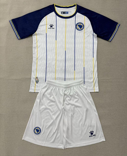 Bosnia and Herzegovina World Cup 2026 White Kids Kit Football Jersey