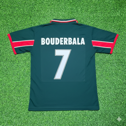 Aziz Bouderbala Morocco Home Retro Football Jersey Kit