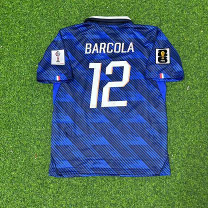 Bradley Barcola France 2026 World Cup Kids Blue Football Jersey Kit