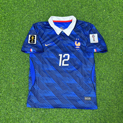 Bradley Barcola France 2026 World Cup Kids Blue Football Jersey Kit