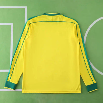 Brazil 1998 Long Sleeved Retro Football Jersey Kit