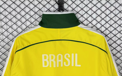Brazil 2010/2011 Yellow Retro Windbreaker Jacket Jersey