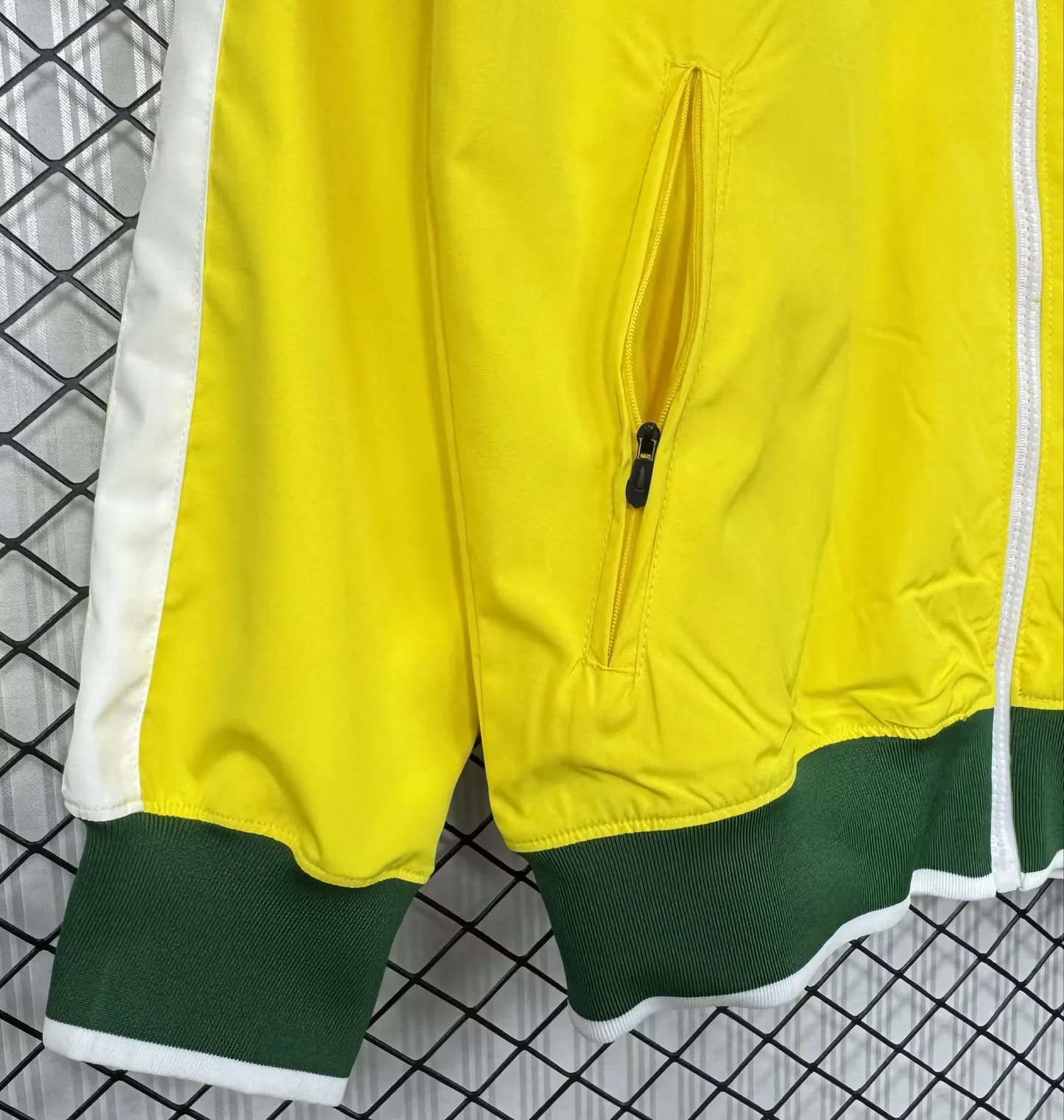 Brazil 2010/2011 Yellow Retro Windbreaker Jacket Jersey