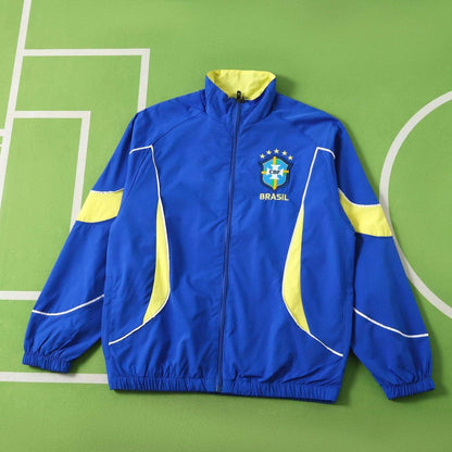 Brazil World Cup 2026 Blue Yellow Windbreaker Jacket