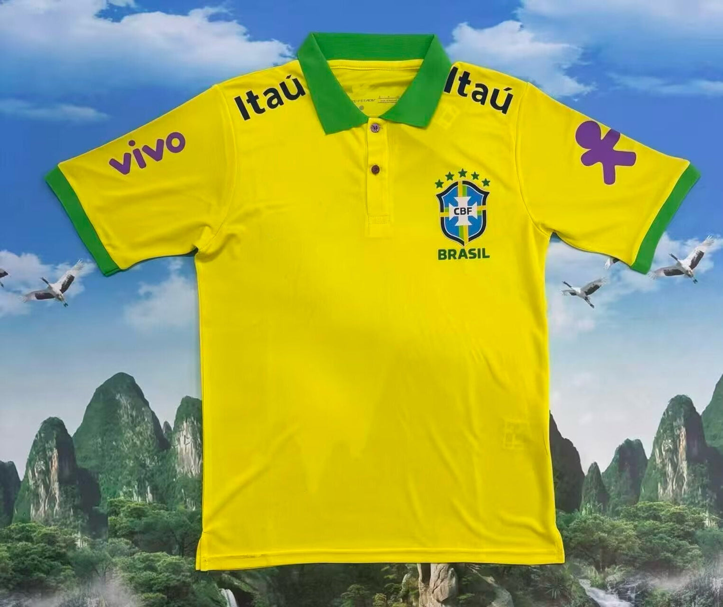 Brazil New Polo Neck Polokragen Tshirt Special Edition Edition 6