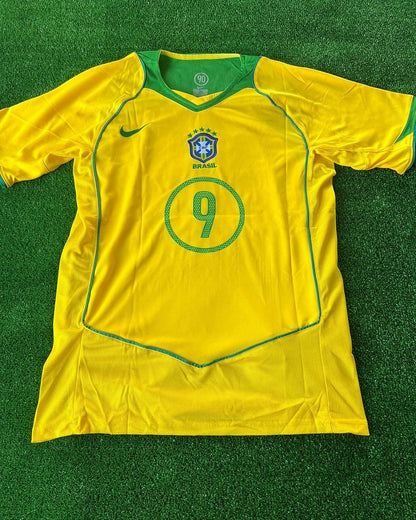Ronaldo Nazario Brazil 2004 - 2006 Retro Football Jersey Kit