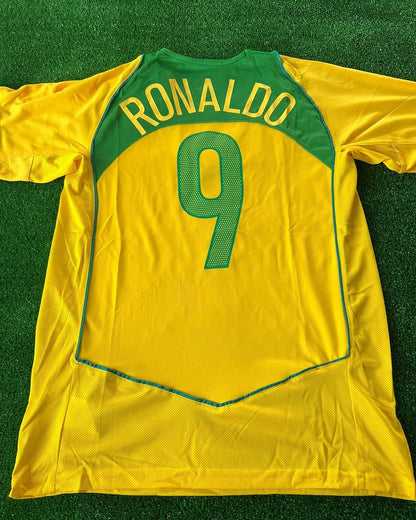 Ronaldo Nazario Brazil 2004 - 2006 Retro Football Jersey Kit