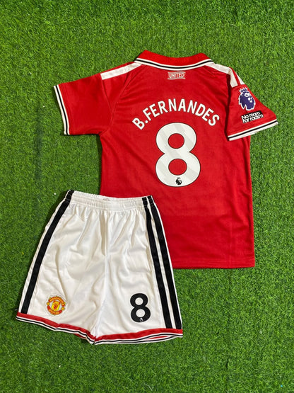 Manchester United 2027 Bruno Fernandes Home Kids Football Jersey
