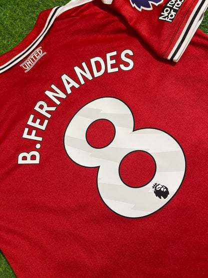 Manchester United 2027 Bruno Fernandes Home Kids Football Jersey