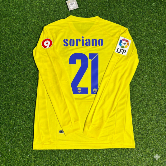 Bruno Soriano 21 Villarreal CF 2008/2009 Long Sleeve Retro Football Jersey Kit