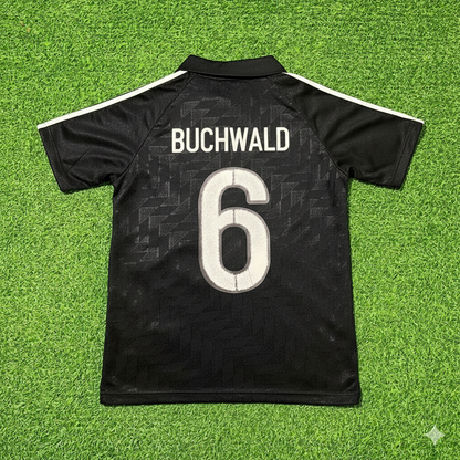 Guido Buchwald Deutschland 1990 WM Schwarzes Retro Fußballtrikot Jersey
