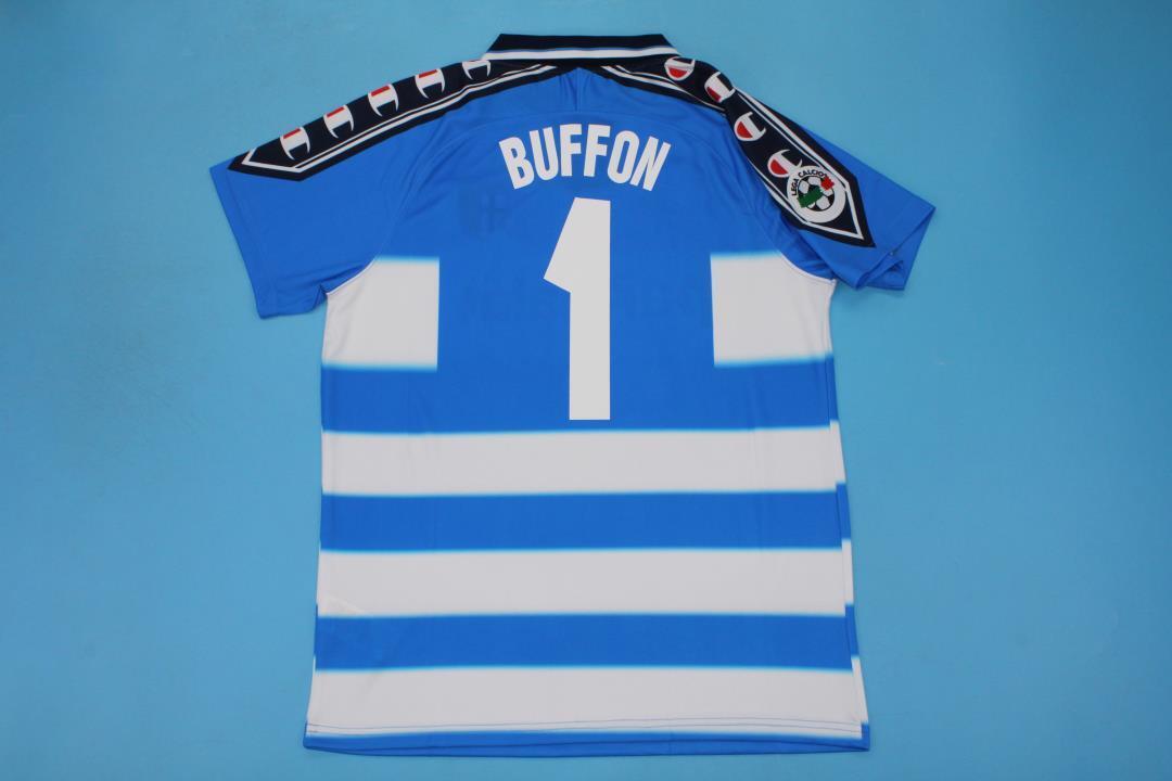 Gianluigi Buffon Parma 1999/2000 Blue Retro Football Jersey