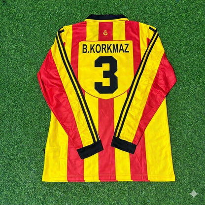 Bülent Korkmaz Galatasaray 1999-2000 Long Sleeve Retro Football Jersey Kit