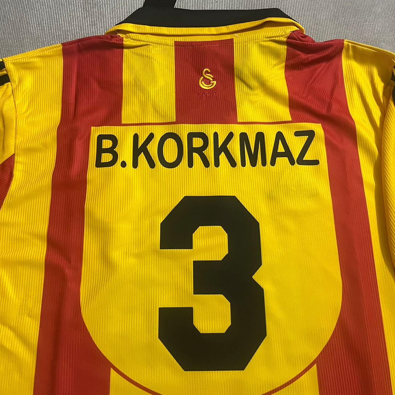 Bulent Korkmaz Galatasaray UEFA 2000 Retro Nostalji Formasi Football Home Football Jersey