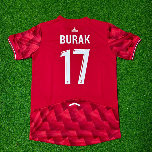 Burak Yilmaz #17 LOSC Lille Home Football Retro Football Jersey