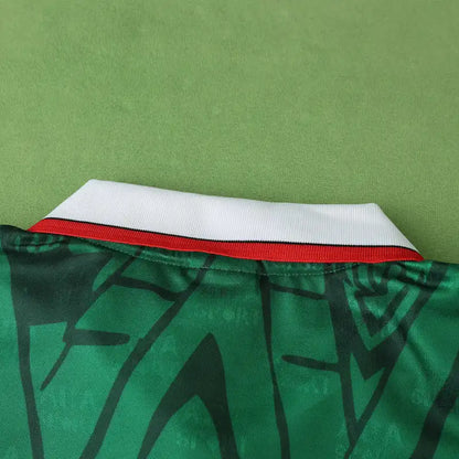 Mexico 1998 Season Home Green Retro Football Jersey