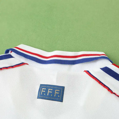 France World Cup 1998 Season Away White Retro Football Jersey