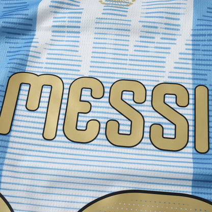 Lionel Messi #10 Argentina Final Commemorative Special Edition Football Jersey