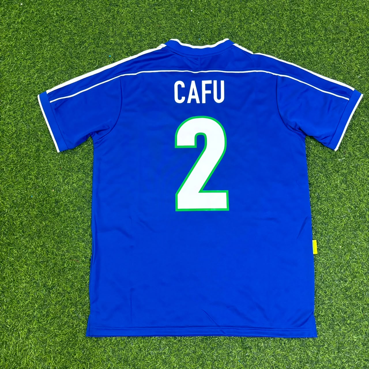 Cafu Brazil 1997 Blue Retro Football Jersey Kit