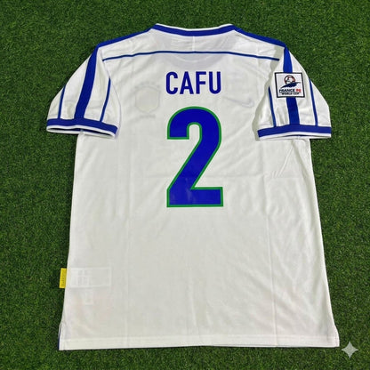 Brazil World Cup 1998 Cafu #2 Retro Football Jersey