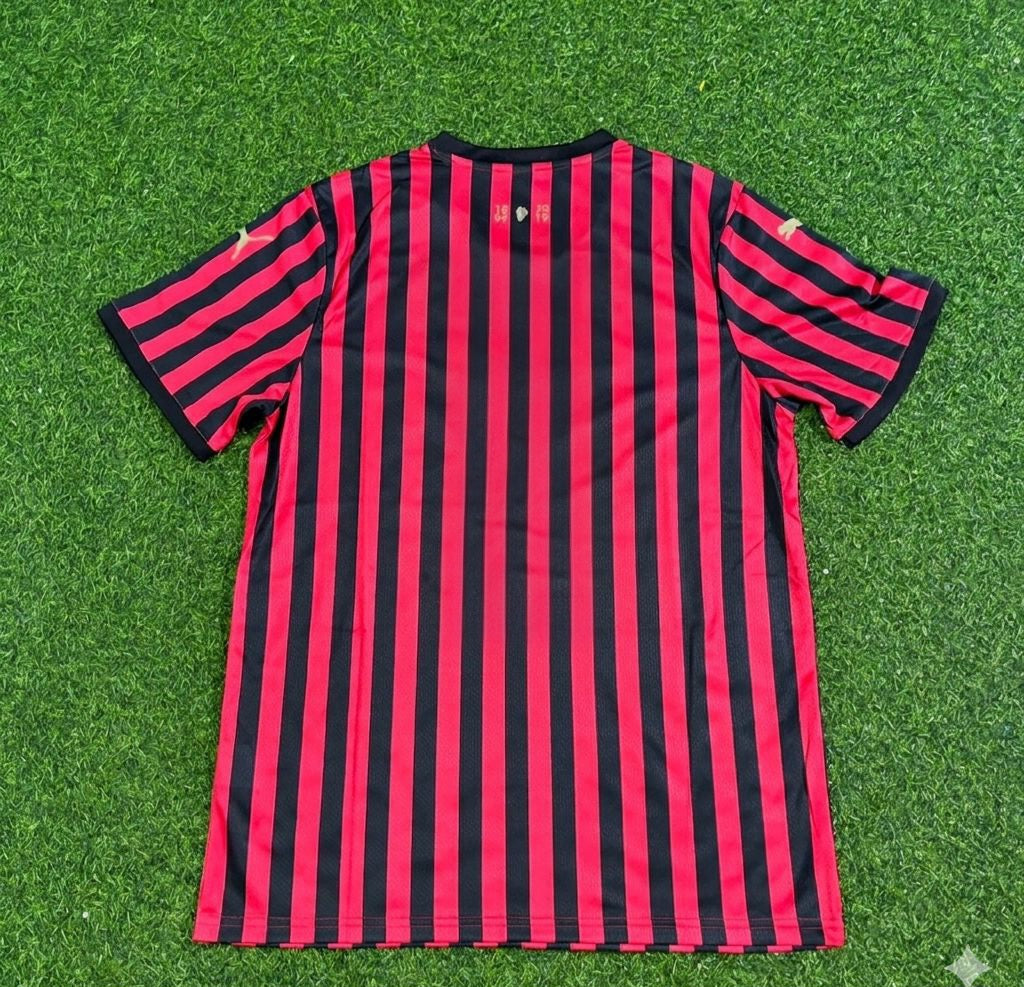 AC Milan 120th Anniversary Special Golden Retro Football Jersey Kit