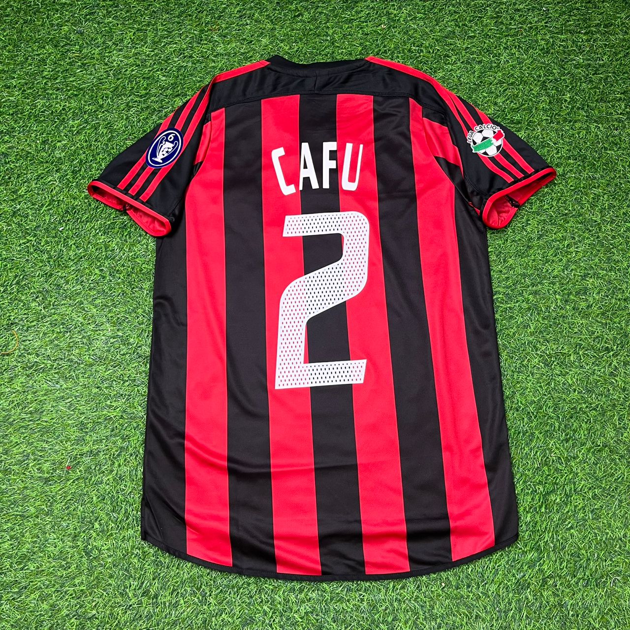 Cafu Milan 2003/2004 Home Retro Football Jersey Kit
