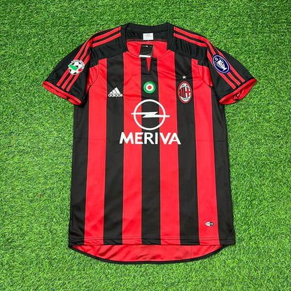 Cafu Milan 2003/2004 Home Retro Football Jersey Kit