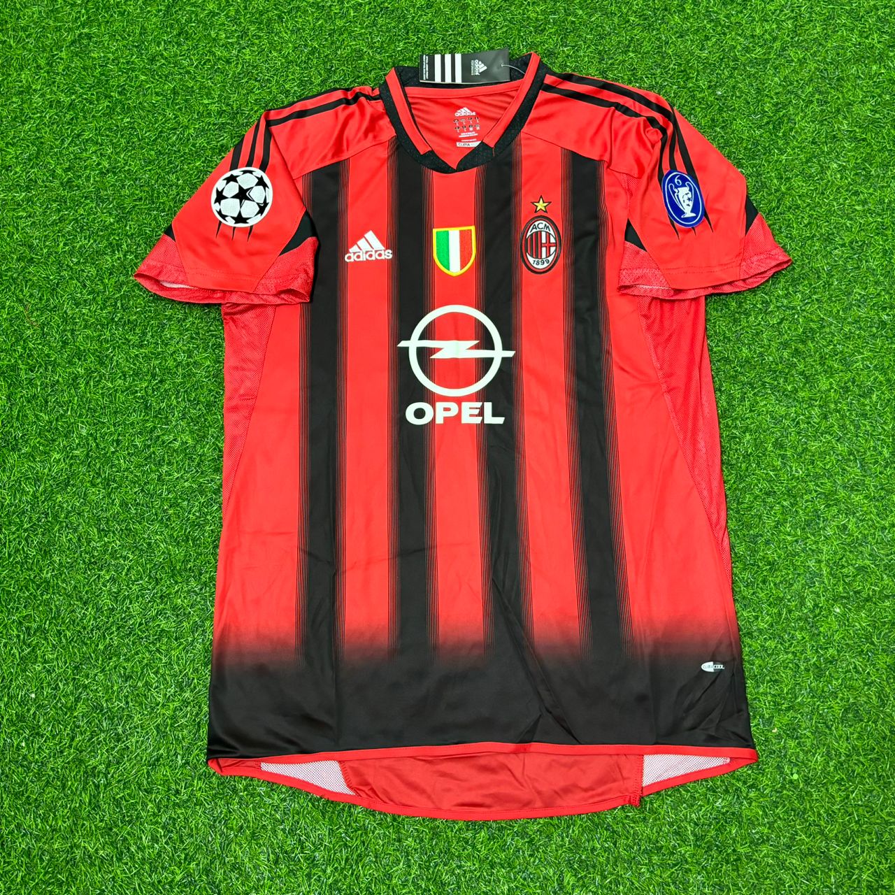 Cafu Milan 2003/2004 Red & Black Home Retro Football Jersey Kit