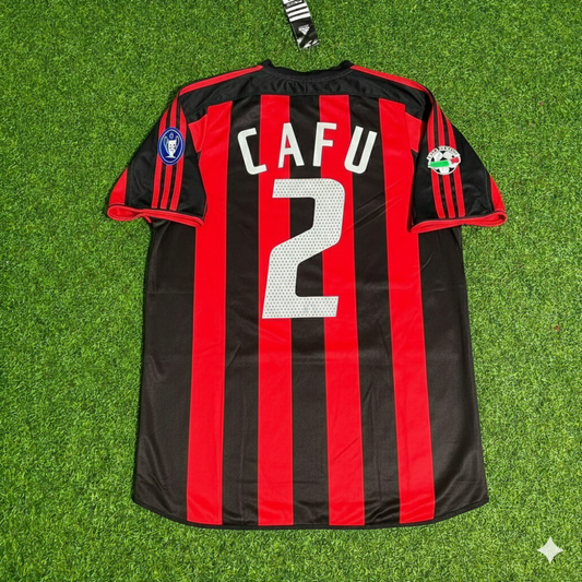 Cafu Milan 2003/2004 Home Retro Football Jersey Kit